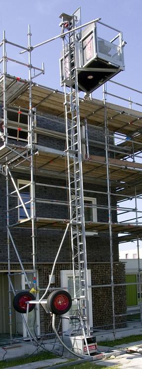 Bouwlift 6m 250 kg 230V Kantelbaar