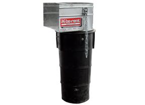 PVC stortkoker met zij-inlaat