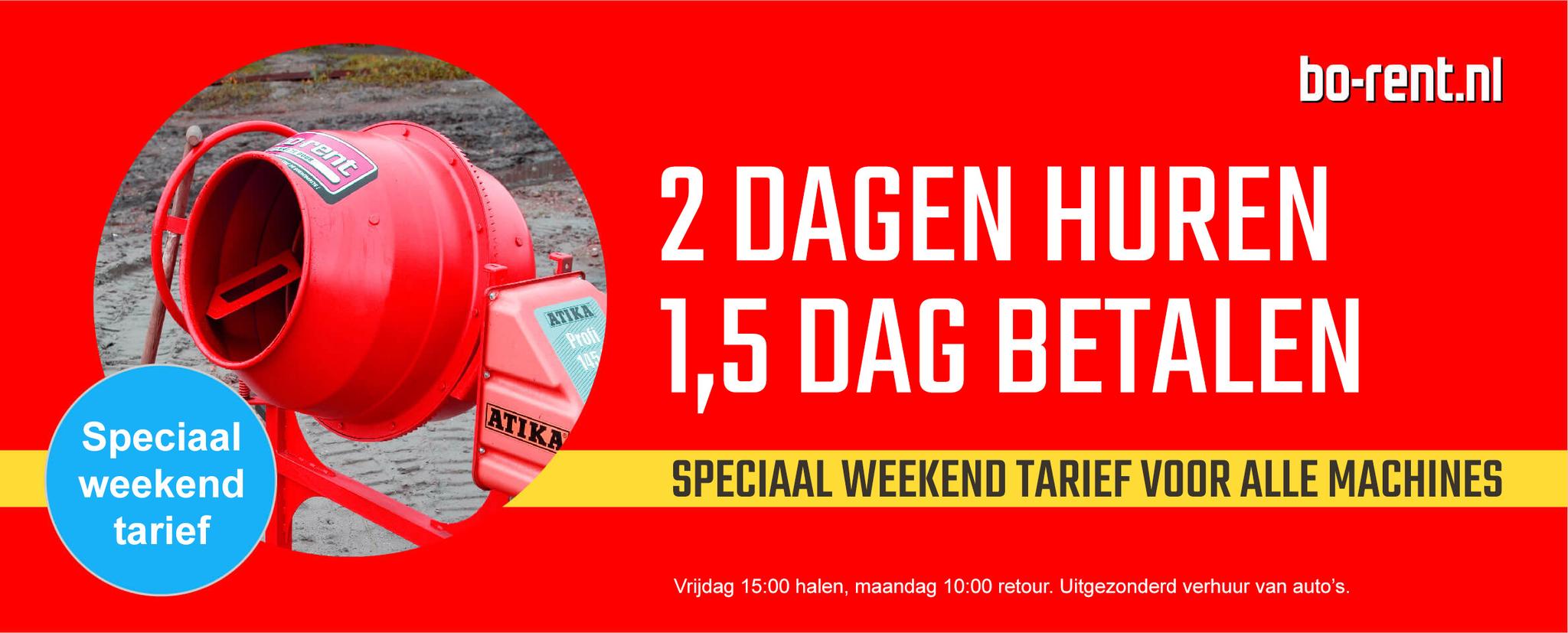 Speciaal Weekend Tarief