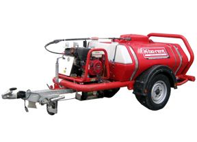 Hogedrukreiniger op aanhanger, max. 207 bar