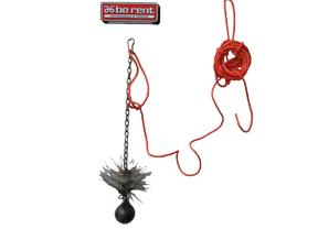 Schoorsteenveegkogel met touw